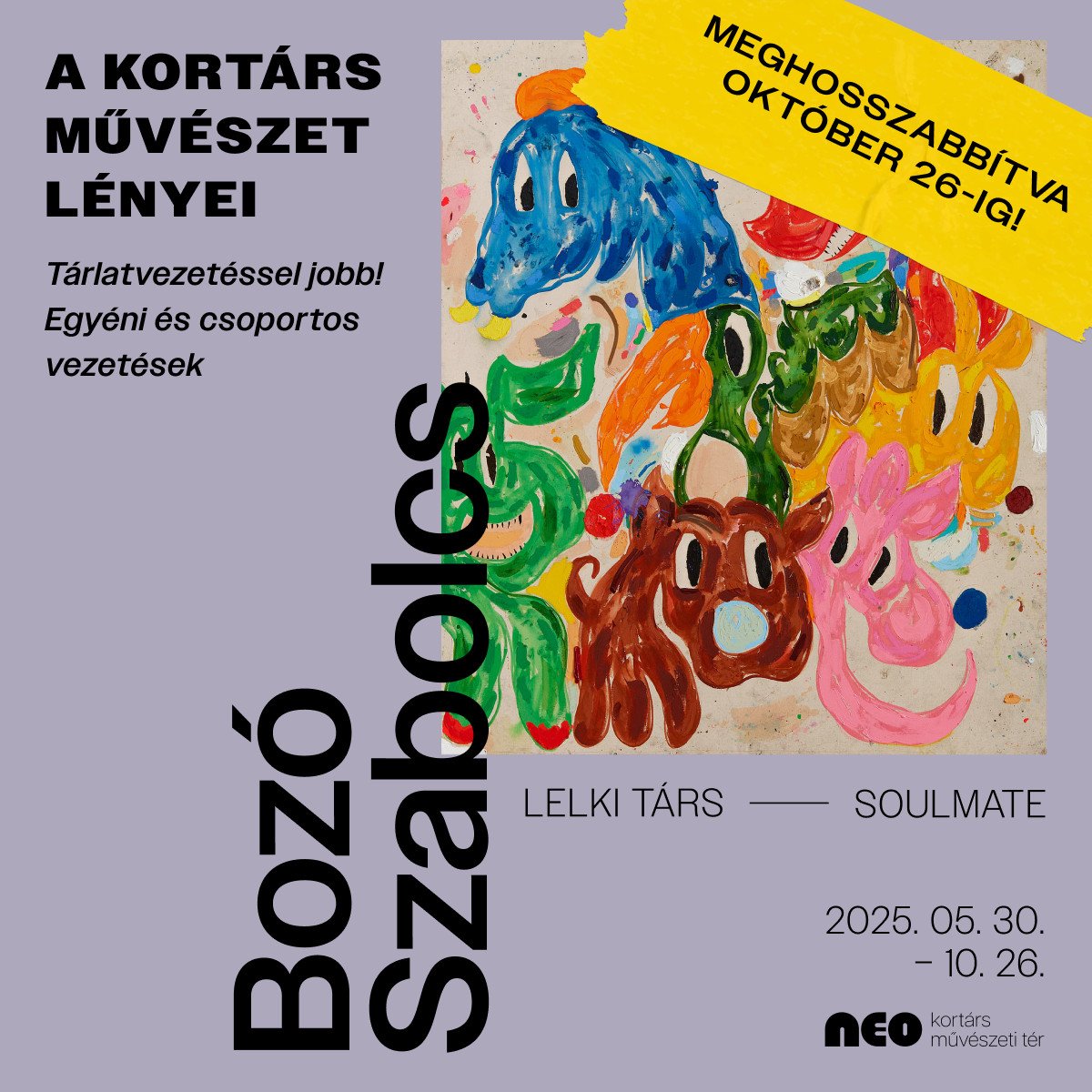 A KORTÁRS MŰVÉSZET LÉNYEI– tárlatvezetés kép