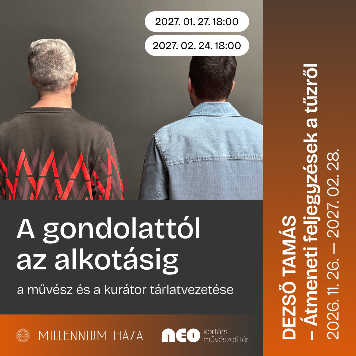 A gondolattól az alkotásig – művész és kurátor tárlatvezetése kép