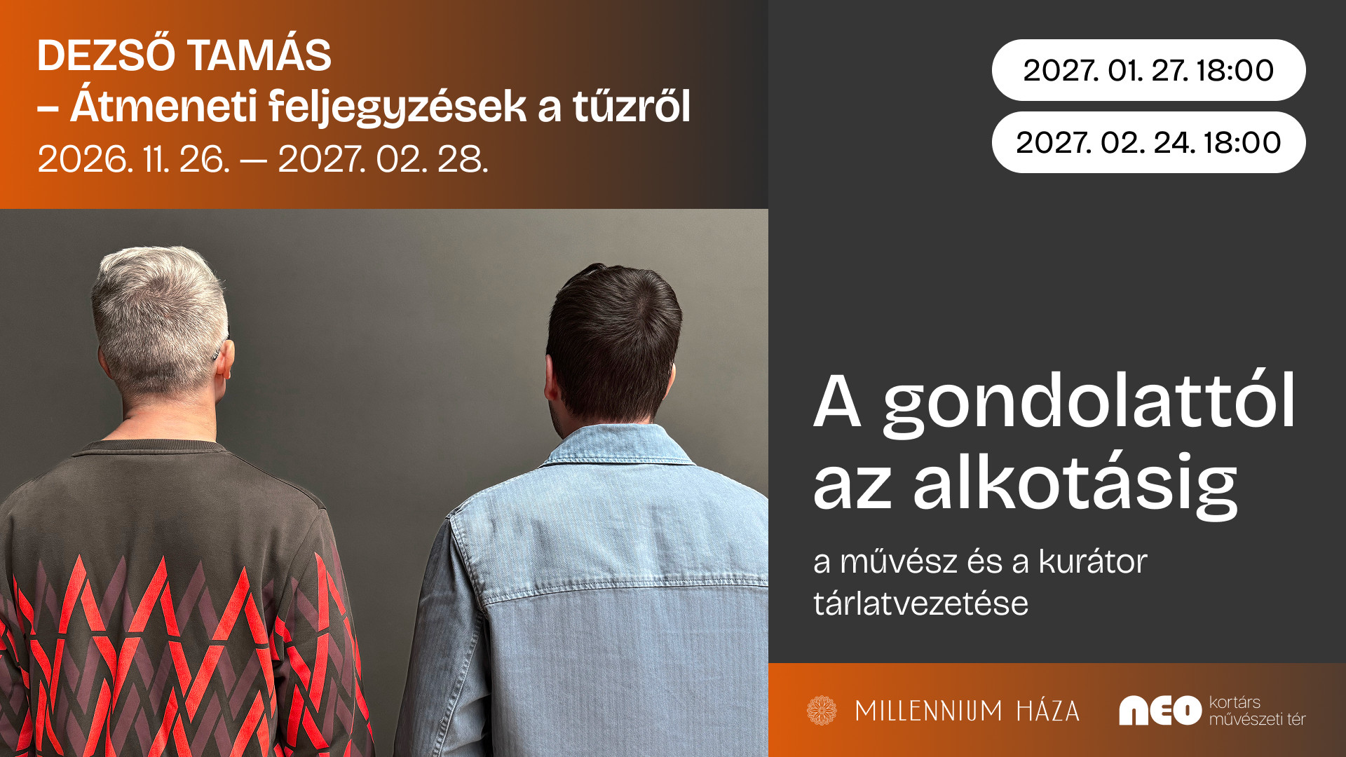 A gondolattól az alkotásig – művész és kurátor tárlatvezetése kép
