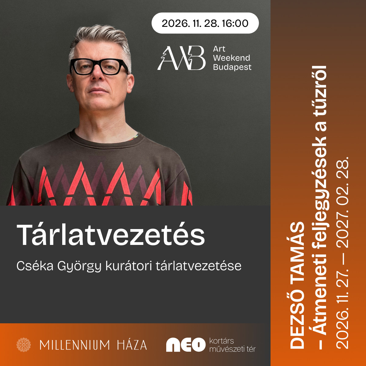 Kurátori tárlatvezetés I DEZSŐ TAMÁS - Átmeneti feljegyzések a tűzről kép